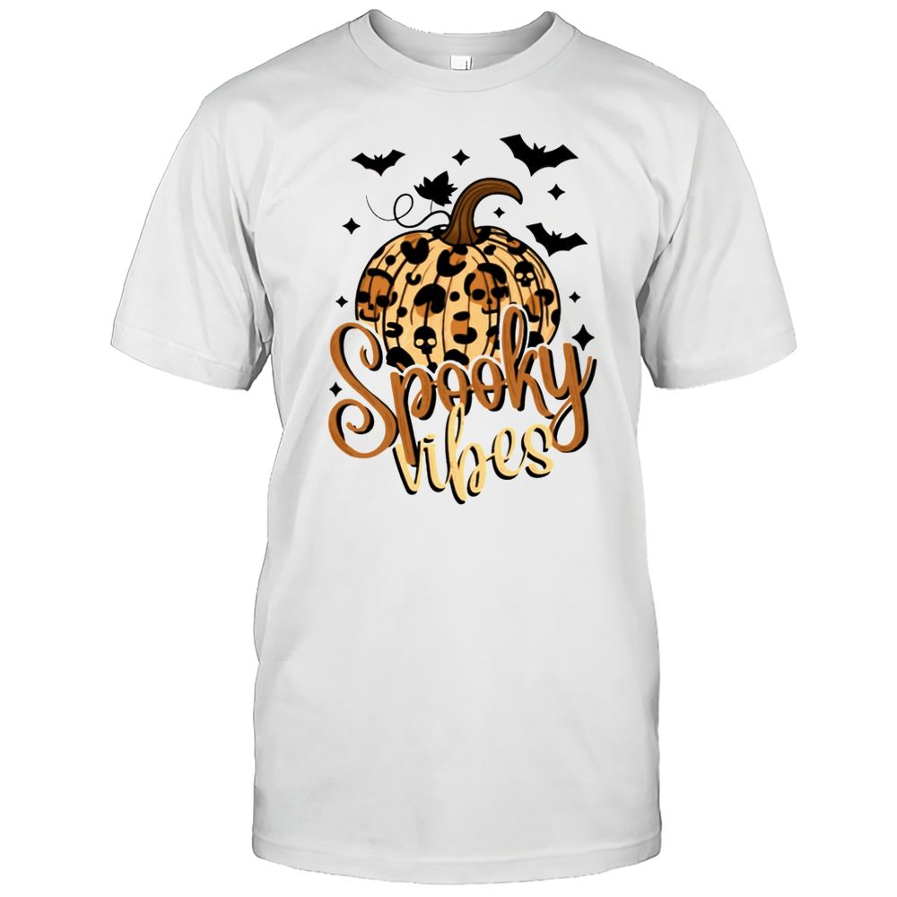 Spooky Vibes Halloween Leopard Pumpkin Design Classic